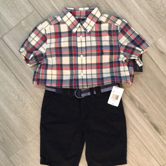 New Ralph Lauren shirt and Nautica Shorts Size 6
